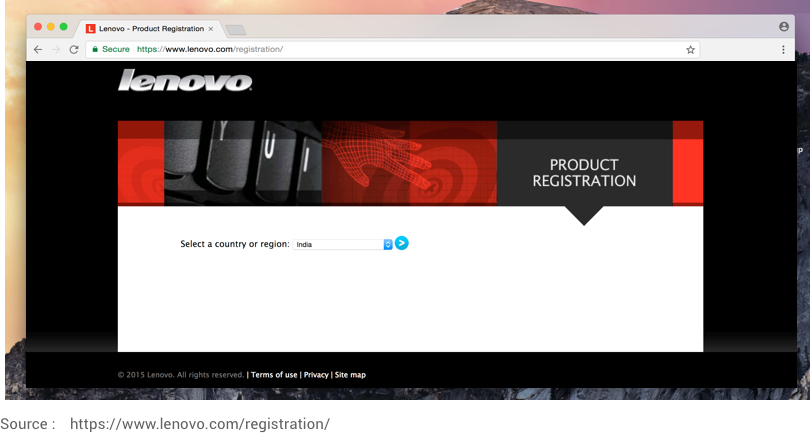 register a lenovo device online